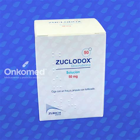 Doxorubicina, solución inyectable 50 mg, Zuclodox, Zurich - Onkomed ...