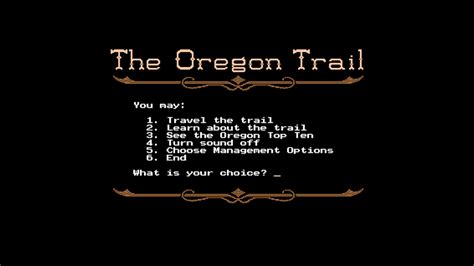 how to play oregon trail