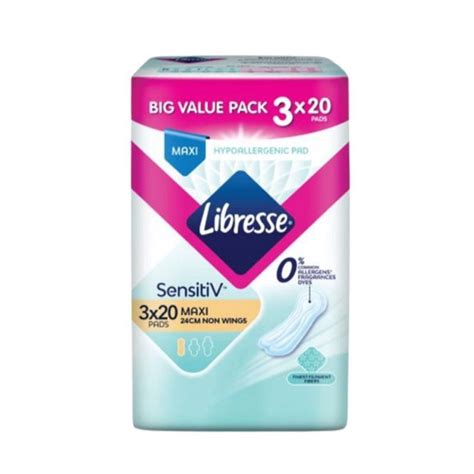 Libresse Sensitive Sensitiv Maxi Non Wing Cm X S Disposable