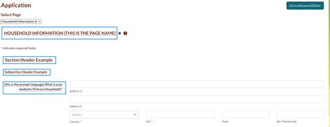 Forms: Basic Form Editor (Text Edits) – Finalsite Enrollment