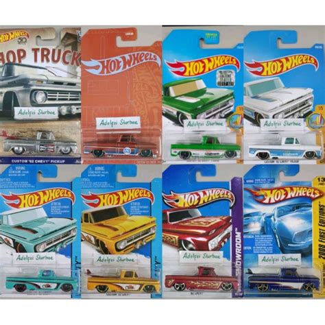 HOT WHEELS Hotwheels 風火輪定制 62 歡呼皮卡皮卡版橙色和藍色緞面 53 53 週年皮卡城市衝浪板 蝦皮購物