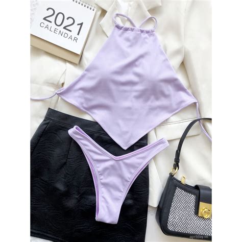 Bikini 2 Mảnh Hở Lưng Buộc Dây Gợi Cảm Cho Nữ MixASale