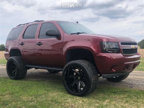 2008 Chevrolet Tahoe Wheel Offset Hella Stance 5 Suspension Lift 6 5