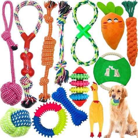 Tonsooze Ensemble Lot De 13 DeJouets Pour Chiens Jouets