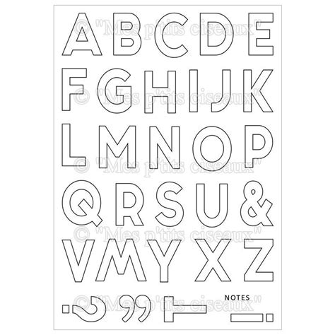 MES P TITS CISEAUX ALPHABET CONTOURS CLEAR STAMP SET Scrapbook Centrale