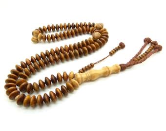 Olive Wood Tasbih Subha Prayer Beads Misbaha Etsy