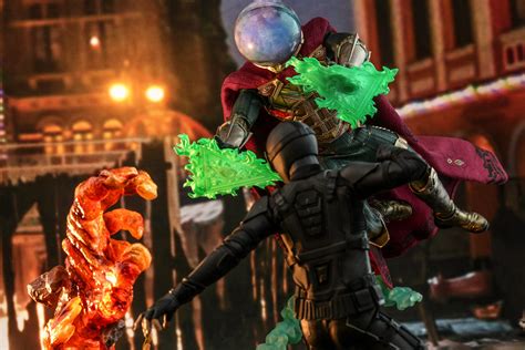 確定新增傑克葛倫霍頭雕配件鋼鐵人與索爾的合體 Hot Toys MMS 蜘蛛人離家日神秘客 Mysterio 比例人偶作品