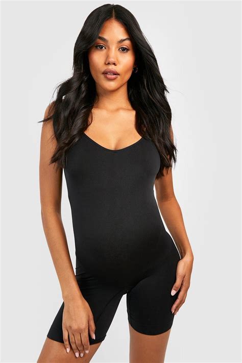 Lingerie Maternity Bump Support Shapewear Unitard Boohoo