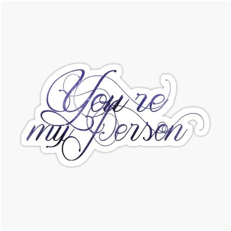 Your My Person Stickers Redbubble