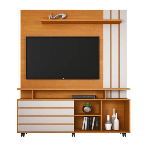 Estante Home Para Tv At Polegadas Serrano Jcm Cinamomo Off White