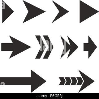 Set Of Black Vector Arrows Arrows Icon Arrow Vector Icon Arrows