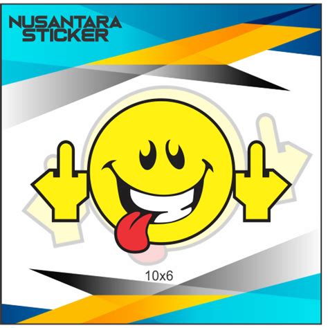 Jual Stiker Smile Fuck Shopee Indonesia