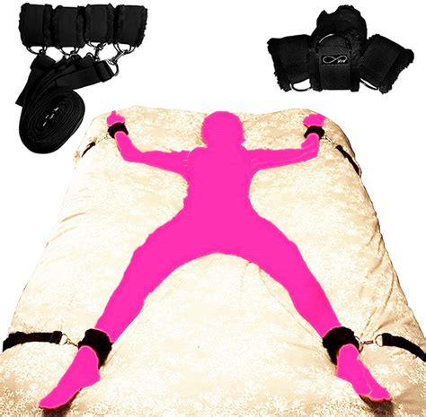 Buy B S Bed Restraints For Couple Under King Bed Straps Sex Bondaged Wrist And Ankle Handcuff