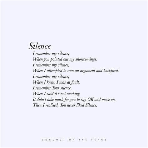 Silence R Poem