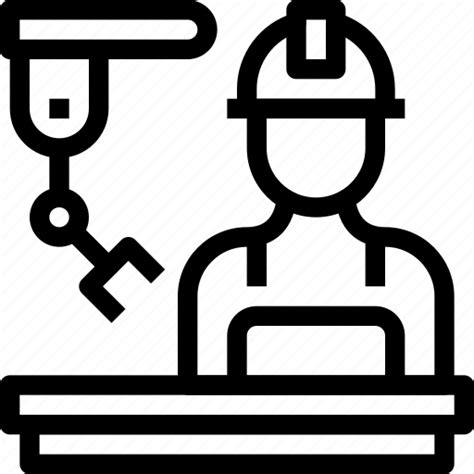 Engineer Engineering Factory Worker Icon