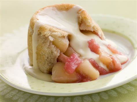 Custard Kissed Apple Rhubarb Charlotte