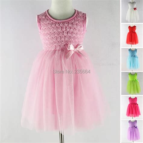 Summer Chiffon Cute Baby Dressparty Wedding Birthday Baby Girls