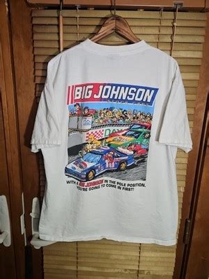 Vintage 90s 1994 Big Johnson Stock Car Nascar Funny Sex Joke Tee T