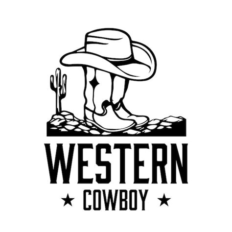 Premium Vector Western Cowboy Logo Design Template