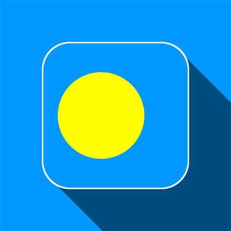 Palau flag, official colors. Vector illustration. 11734176 Vector Art