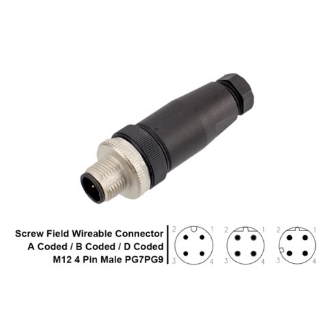 M Pin Connector Field Wireable Cable Shine Industry