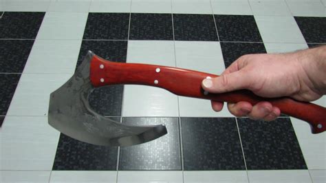 Топор "Турист 4" 9хф падук - YouTube