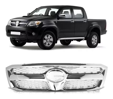 Grade Dianteira Toyota Hilux Srv Cromada Frete Gr Tis