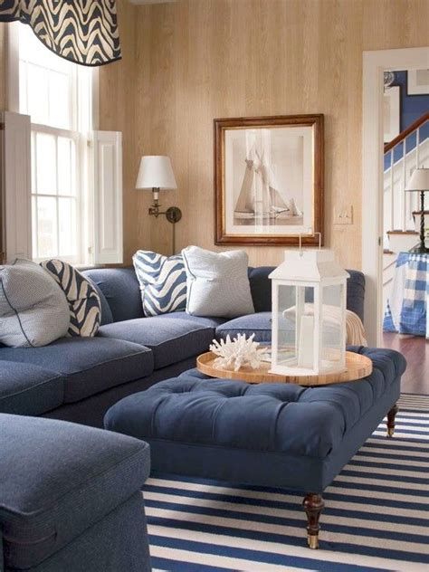 Living Room With Navy Blue Sofa Bryont Blog