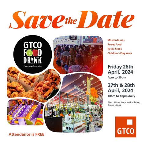 GTCO Food and Drink Festival 2024 – Events in Lagos on NiteOut