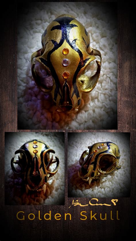 Golden Skull by Jeseuri on DeviantArt