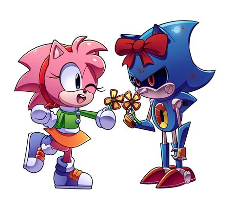 ―Amy Rose and Metal Sonic୭ु ̖́- | Sonic fotos, Diseño de personajes ...