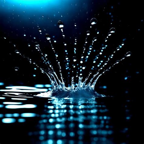 Premium Ai Image Large Water Droplets