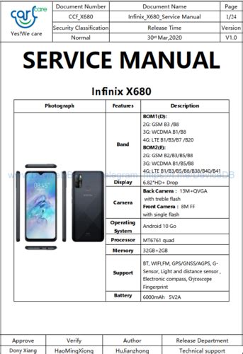 Infinix X Hot Play Service Manual Infinix Phone Devicedb