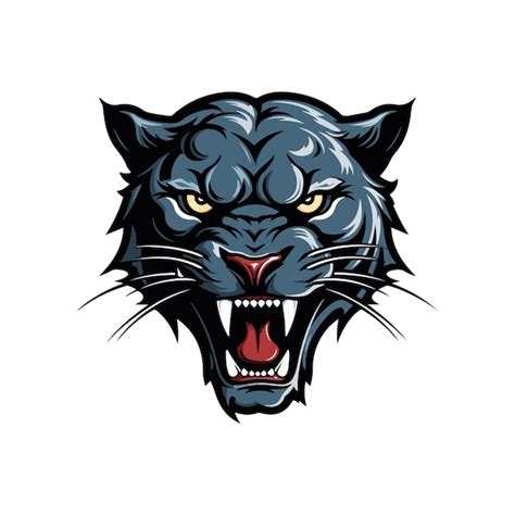 Premium Vector | Panther mascot logo design panther vector illustration