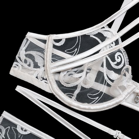 Transparent Embroidery Lingerie Sexy Fashion Full Body Harness Bondage Lingerie Dominatrix