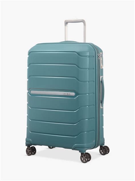 Samsonite Flux Spinner 4-Wheel 68cm Medium Suitcase, Arctic Blue
