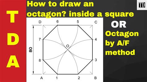 How To Draw An Octagon Inside A Square Using The Given Distance