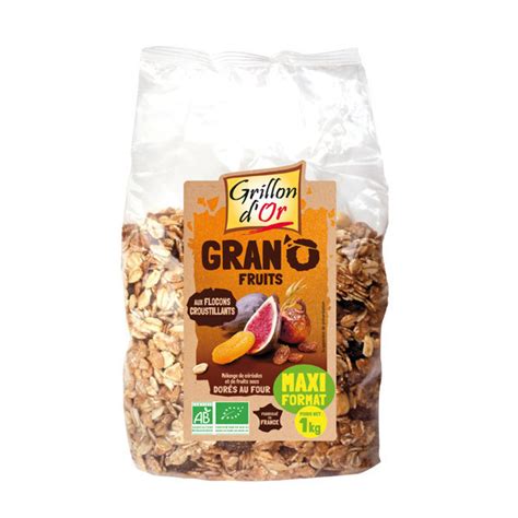 Muesli Gran O Fruits 1 Kg Grillon D Or Acheter Sur Greenweez