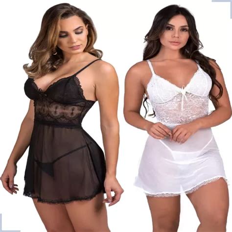 Lingerie Fantasia Camisola Sexy C Calcinha Sensual Pe As Mercadolivre