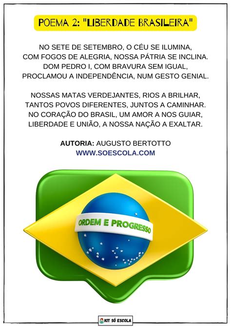 Independência Do Brasil Poema - BRAINCP