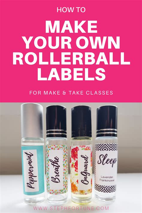 How To Make Your Own DIY Essential Oil Rollerball Labels The EO Home