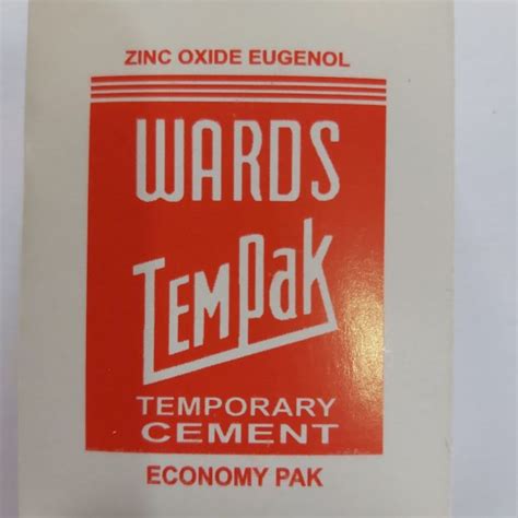 Wards Tempak Zinc Oxide Eugenol Temporary Cement Lazada Ph