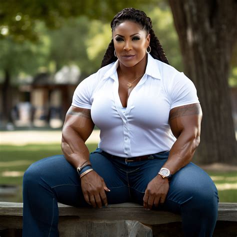 A Very Thick And Big Busted Mature Bodybuilder Woman By Tom Ducassou Playground