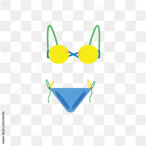 Bikini Icon On Transparent Background Modern Icons Vector Illustration Trendy Bikini Icons