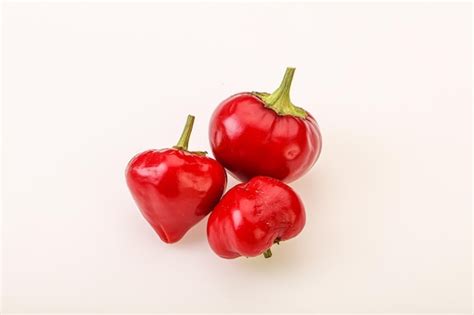 Premium Photo Red Hot Spicy Cherry Pepper