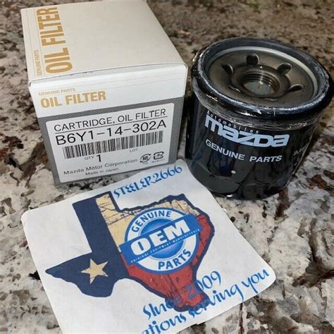 OEM Mazda Genuine Oil Filter Original #B6Y114302A Free Shipping New | eBay