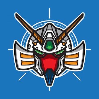 Premium Vector | Robot head vector