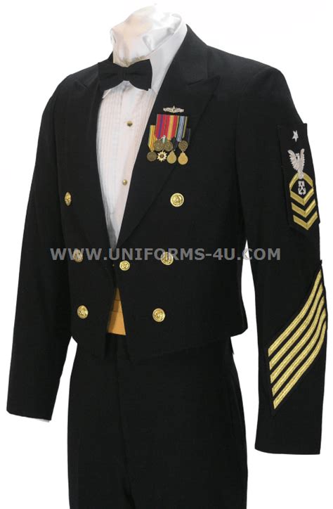 U S Navy Male Cpo Enlisted Dinner Dress Blue Jacket Uniform