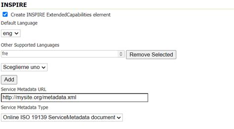 Using The Inspire Extension — Geoserver 227x User Manual