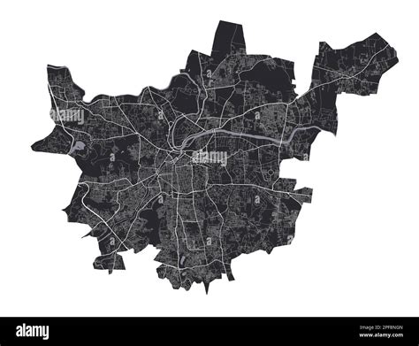 Pune Map Detailed Vector Map Of Pune City Administrative Area